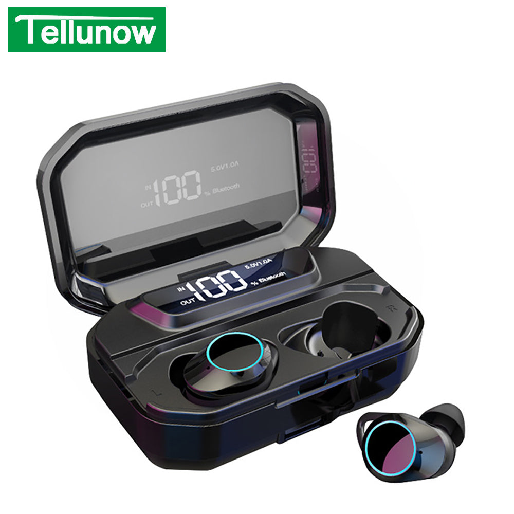3300mAh G02 TWS 5.0 Bluetooth 9D Stereo Earphone Wireless Earphones IPX7 Waterproof Earphones LED Display For Smart Phones