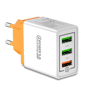 USLION Quick Charge 3.0 USB Phone Charger For Samsung S8 S9 Xiaomi mi 8 Huawei Fast Wall Charging For iPhone 6 7 8 X XS Max iPad