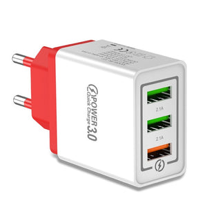 USLION Quick Charge 3.0 USB Phone Charger For Samsung S8 S9 Xiaomi mi 8 Huawei Fast Wall Charging For iPhone 6 7 8 X XS Max iPad