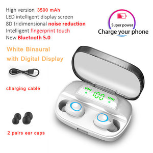 S11 TWS 3500mAh Power Bank Headphone LED Bluetooth 5.0 Earphone Headphones Wireless HIFI Stereo Earbuds Gaming Headset With Mic