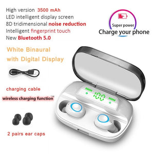 S11 TWS 3500mAh Power Bank Headphone LED Bluetooth 5.0 Earphone Headphones Wireless HIFI Stereo Earbuds Gaming Headset With Mic