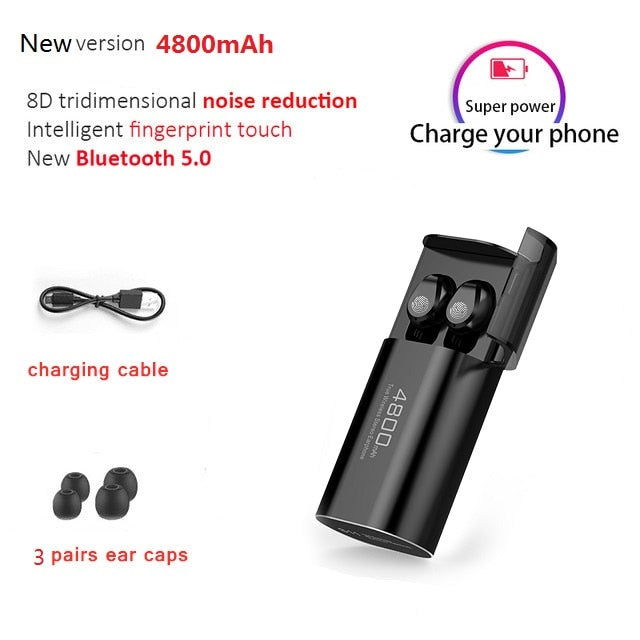 S11 TWS 3500mAh Power Bank Headphone LED Bluetooth 5.0 Earphone Headphones Wireless HIFI Stereo Earbuds Gaming Headset With Mic