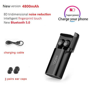 S11 TWS 3500mAh Power Bank Headphone LED Bluetooth 5.0 Earphone Headphones Wireless HIFI Stereo Earbuds Gaming Headset With Mic