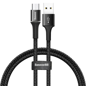 Baseus LED Lighting Micro USB Cable 3A Fast Charging Charger Microusb Cable For Samsung Xiaomi Android Mobile Phone Wire Cord 3m