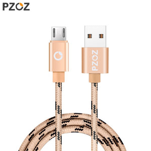 PZOZ Micro USB Cable Fast Charging Phone Charger adapter Data Cabel For Samsung Xiaomi Huawei MEIZU SONY Android Charge Microusb
