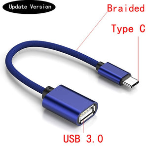 Type-C OTG Adapter Cable for Samsung S10 S10+ Xiaomi Mi 9 Android MacBook Mouse Gamepad Tablet PC Type C OTG USB Cable