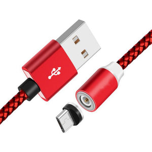 360 LED Magnetic Charging Cable for iPhone XR XS MAX X 8 7 6 6S Plus Mobile Phone Magnet Charger Micro USB C Cable Type C Wire
