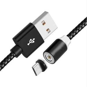 360 LED Magnetic Charging Cable for iPhone XR XS MAX X 8 7 6 6S Plus Mobile Phone Magnet Charger Micro USB C Cable Type C Wire
