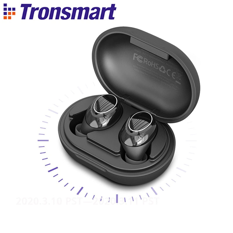 Tronsmart Onyx Neo Aptx Bluetooth Oortelefoon Tws Draadloze Oordopjes Met Qualcomm Chip, Volumeregeling, 24H Speeltijd