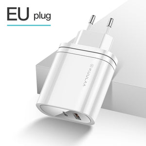 KUULAA 36W USB Charger Quick Charge 4.0 PD 3.0 Fast Charger US EU Plug Adapter Supercharger For iPhone 11 X XR XS 8 Xiaomi Mi 9