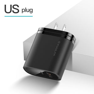 KUULAA 36W USB Charger Quick Charge 4.0 PD 3.0 Fast Charger US EU Plug Adapter Supercharger For iPhone 11 X XR XS 8 Xiaomi Mi 9