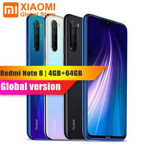 Versão global xiaomi nota 8 4 gb ram 64 gb rom telefone móvel note8 snapdragon 665 carregamento rápido 4000 mah bateria 48mp smartphone