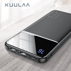 KUULAA batterie externe 10000 mAh chargeur portatif 10000 mAh USB batterie externe chargeur pour Xiaomi Mi 9 8 iPhone