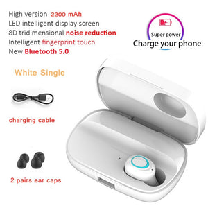 3500mAh LED Bluetooth Wireless Earphones Headphones Earbuds TWS Touch Control Sport Headset Noise Cancel Earphone Headphone